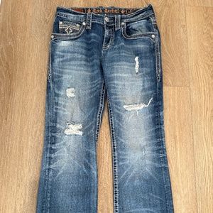 Men’s Rock Revival Jeans Scarab Boot Size 32